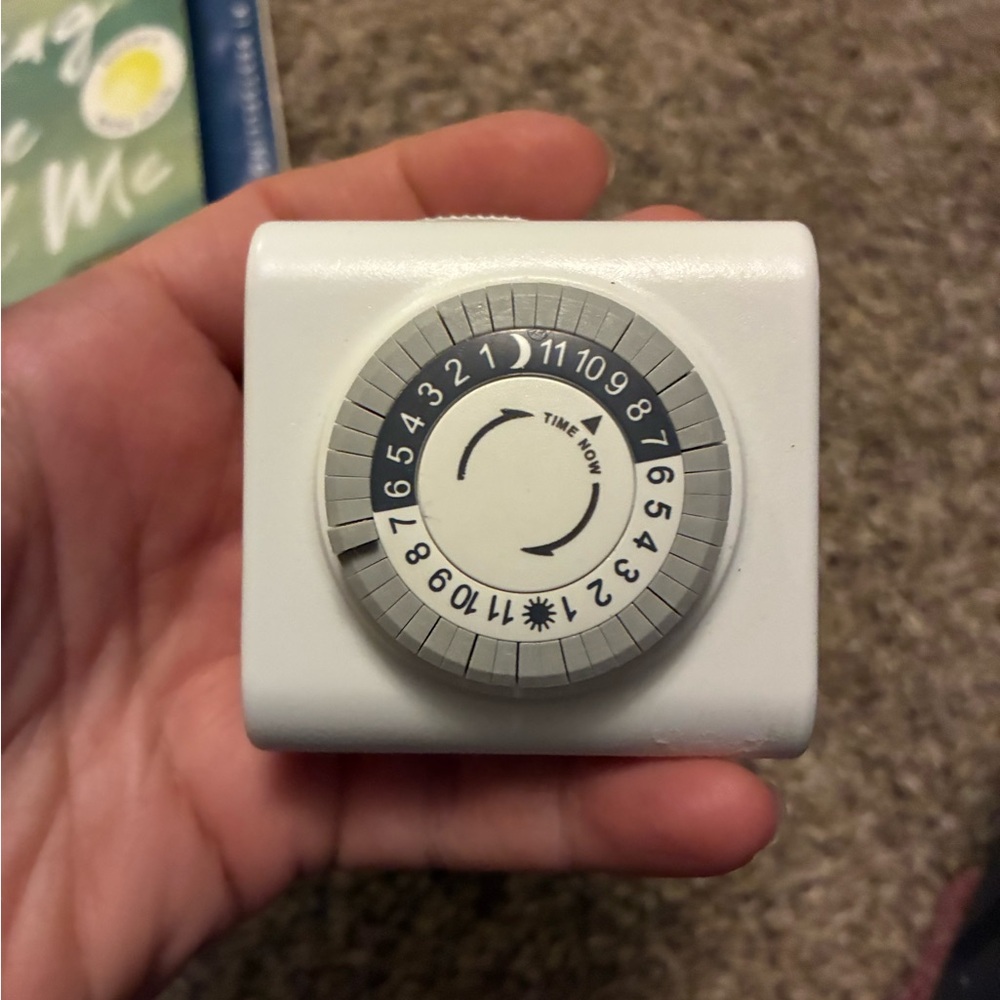 White Mechanical Timer
